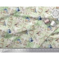 thumbnail image 2 of Soimoi Rayon Fabric Branch & Bird Artistic Printed Craft Fabric by The Yard 56 Inch Wide, 2 of 3