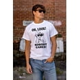 thumbnail image 5 of Funny Nobody Cares Binoculars Joke Plus Size Crewneck Graphic Tee Shirt Brisco Brands 5X, 5 of 6