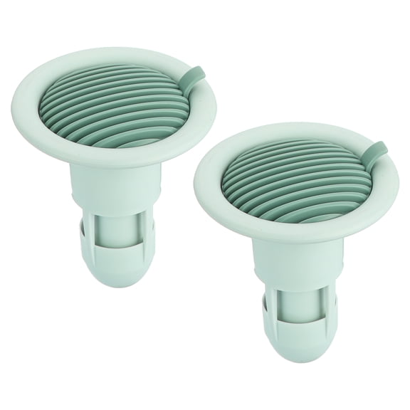 Uxcell Shower Floor Drain Backflow Preventer, Valve Sewer Core Hair Catcher, Green 2 Pcs