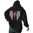 thumbnail image 3 of Angel Wing Hoodie for Men Women 2026 Fall Winter Long Sleeve Graphic Hooded Sweatshirt with Pockets Pullover Top Streetwear, 3 of 5