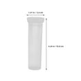 thumbnail image 2 of Masteelf 10Pcs Vials With Caps Cylindrical Transparent Plastic For Water Retention And Hydration, 2 of 8