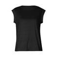 thumbnail image 6 of Women Summer Top Basic Tee Shirts Casual Tank Loose Fit Cap Sleeve Tops Short Sleeve Tops for Women Women Shirt Small Womens Athletic Wear Womens T Shirt Workout Shirts Loose Shirt Women Turtle, 6 of 6