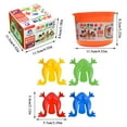 thumbnail image 4 of WhimsyHive 12 Pieces Jumping Frog Toy for Kids, Plastic Assorted Color Hoppers, Fun Party Favors for Birthday School Halloween, Educational Motor Skill Activity, 4 of 4