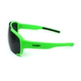 thumbnail image 3 of Kush Mens Exposed Lens Racer Shield Plastic Sport Sunglasses Green, 3 of 4