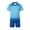 Blue, variant on Yuanlook Kids Matching Outfit Set for Boys Girls Soccer Training Jersey and Shorts Quick Dry Breathable Athletic Team Uniform