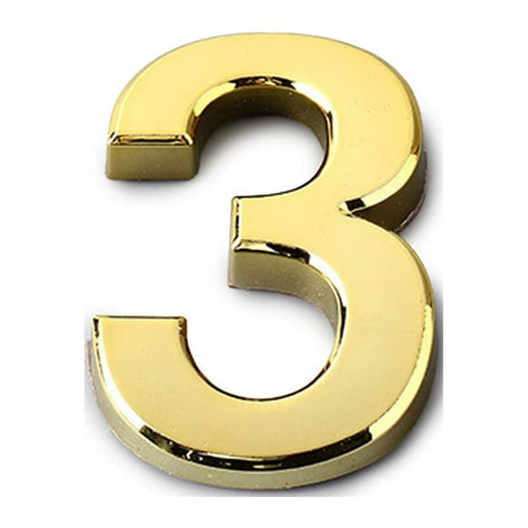 Inteprter Números de casa para exteriores de estilo Simple, signos numéricos, accesorios exquisitos para marcar números, accesorios para Decoración del hogar Numero 3