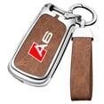 thumbnail image 2 of Zinc Alloy Leather Car Key Cover For Audi A6 D style 3 buttons Fashion Car Remote Key Cover Case, 2 of 5