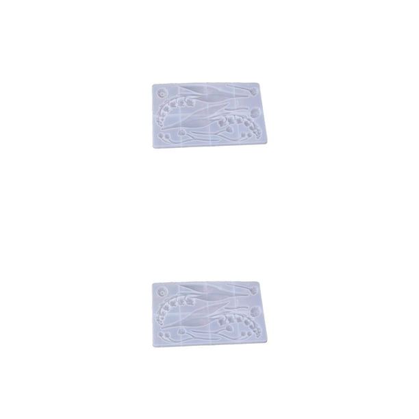 Inteprter Molde de silicona, molde de fundición epoxi, pegamento de cristal hecho a mano, piezas artesanales, accesorios de bricolaje, herramientas de Type2 NO2 Inteprter CBP387833