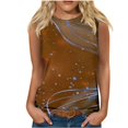 thumbnail image 2 of Clearance Staron Women Tank Tops Loose Fit Summer Sleeveless Flowy Blouses Crew Neck Basic Shirts, 2 of 4