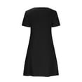 thumbnail image 4 of Levmjia Women Summer Dress Casual V-Neck Short Sleeve Button Long Lightweight Soft Polyester Comfortable Mid-Calf Length Party Wedding Spring Fashion, 4 of 5