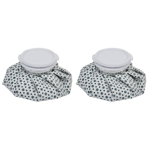 2X 6 Inch Cloth Ice Cool Cooler Bag for Sports Injury Pain Relief