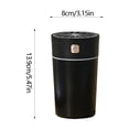 thumbnail image 3 of TIMIFIS Stainless Steel Pizza Utensils Portable Usb Powered Humidifier Silent Oil Diffuser with 280Ml Water Tank Colorful Led Night Light for Home Office and Car Travel Kitchen Gadgets, 3 of 6