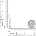 thumbnail image 6 of Gem Stone King 14K Yellow Gold White Moissanite and Lab Grown Diamond Pendant Necklace for Women | 1.35 Cttw | Gemstone Birthstone | Pear Shape 9X6MM | With 18 inch Chain, 6 of 7
