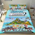 thumbnail image 1 of Los Casos de las Criaturas Conjunto de sábanas temático, trío de piezas, cómodo y amigable con la piel, diseño único, regalo de decoración para el hogar para familiares, amigos y fans,135cm *200cm, 1 of 6