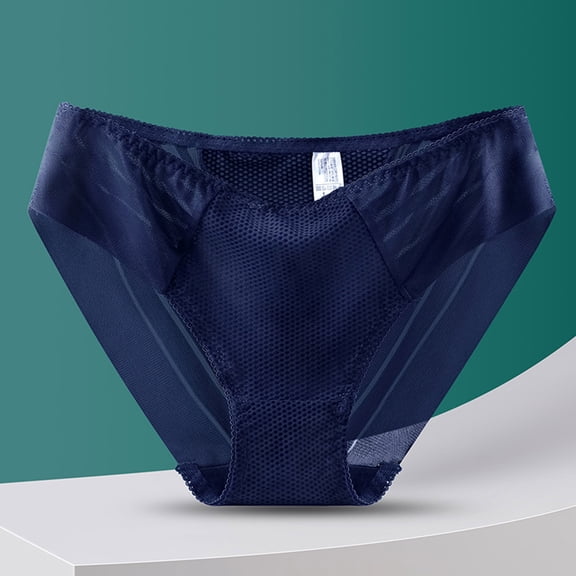 Blmnix Breathable Underwear Women Plus Size Hipster Panties Panty Blue Womens Boxer Briefs,XXXL