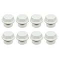thumbnail image 1 of Uxcell Tapón de tubo de cabeza hexagonal macho PVC Nut Cap Socket Blanco, 8 Paquete G1/2 8, 1 of 4