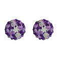 thumbnail image 4 of Ruiboury Satin Artificial Flower Bouquet For Bridal Weddings Realistic Appearance Purple 2Set, 4 of 6