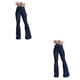 thumbnail image 1 of Minnieouse Pantalones vaqueros de pierna ancha para mujer, pantalones acampanados de cintura alta, pantalones vaqueros elásticos con tirantes de Azul METRO 2Conjunto, 1 of 6