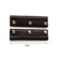 thumbnail image 5 of 2 Pieces Hand Handle Leather Wrap Covers Soft for Suitcase Tote Black, 5 of 5