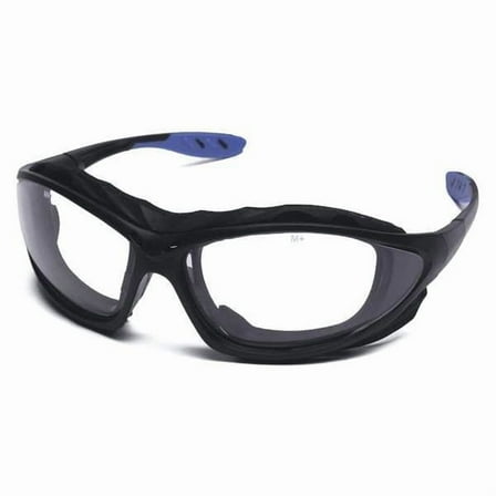 Condor Safety Glasses, Clear, Anti-Fog, Black 22ED39