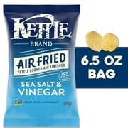 Kettle Brand Potato Chips, Air Fried Sea Salt & Vinegar Kettle Chips, 6.5 oz Bag