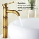 thumbnail image 4 of Advancent Grifo de baño, lavabo de latón, Base estable, grifos mezcladores de bambú, grifo de tuberías de agua fría y caliente para cocina y Accesorios de baño, 4 of 6