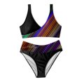 Women's Swimwears Tankinis Set Women's Geometric Print Two Piece Bikini