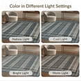 thumbnail image 7 of ODIKA 4'x6' Washable Area Rug Primitive Farmhouse Stripe Border Concentric Ring Folk Spiral for Home Office, Under Desk, Non-Slip Chair-Friendly, Flatwoven, 7 of 7