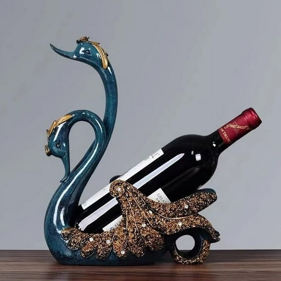 Wine Holder Handcrafting Resin European Style Swan Wine Holder Rack for Home