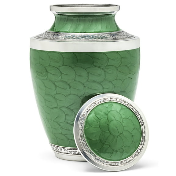 Eternal Harmony Cremation Urn for Human Ashes | Funeral Urn Carefully Handcrafted with Elegant Finishes to Honor and Remember Your Loved One | Adult Urn Large Size with Beautiful Velvet Bag