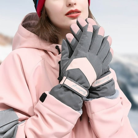 

FORYULIK Home Gloves Disposable Winter Warm Ski Gloves For Girls Winter Cold Outdoor Riding Electric Bike Windproof Screen Gloves