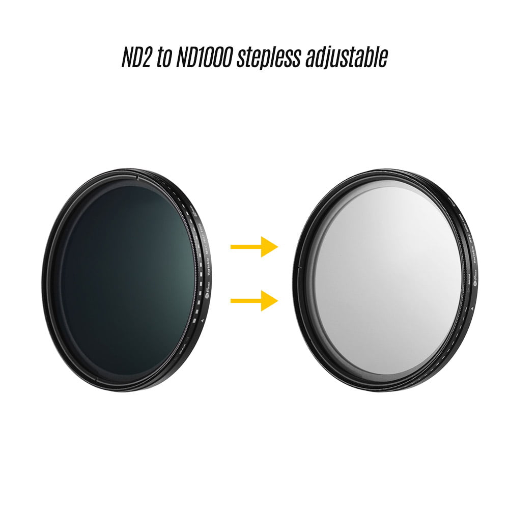 Fikaz 82mm ND Filter Ultra Slim Variable ND Filter ND2 to ND1000 Neutral Density Filter for Camera Lenses 