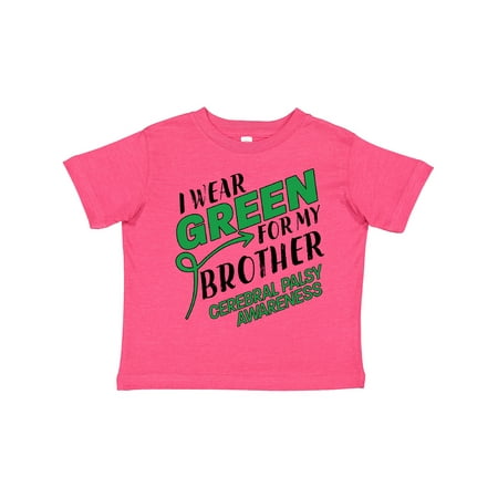 

Inktastic I Wear Green for my Brother- Cerebral Palsy awareness Boys or Girls Toddler T-Shirt