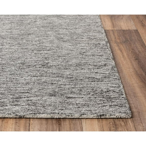 Alora Decor Winston 8'9" x 11'9" Speckled Solid Gray/Charcoal/Black Area Rug