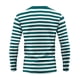thumbnail image 5 of Ceisia Men's Spring Fall Casual Regular Fit Crew Neck Long Sleeve T-Shirt Multi-Color Striped Cotton-Like Jersey Stretch Fabric Green XL Gifts, 5 of 6