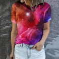 thumbnail image 2 of WEAIXIMIUNG T-Shirt Étoile Mode Décontractée à Manches Courtes d'Été pour Femmes de Noël, 2 of 7