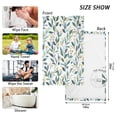 thumbnail image 6 of Yayeee 2 Pack Hand Towels for Bathroom 100% Cotton 16" x 28" Soft Absorbent Kitchen Towel, Darker Leafy Pattern, 6 of 7