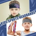 thumbnail image 5 of 10 Pcs Headbands Athletic Sweatbands,Kids Breathable Headbands , Elastic Sweat Headband for Girls Boys child Football Basketball Running Exercise, 5 of 6