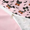 thumbnail image 4 of Homewish Spooky Pumpkin Ghost Twin Duvet Cover for Women, Cute Coquette Halloween Bow Twin Bedding, Pink Reversible, 2 Pieces, 1 Duvet Cover and 1 Pillowcase, 4 of 6