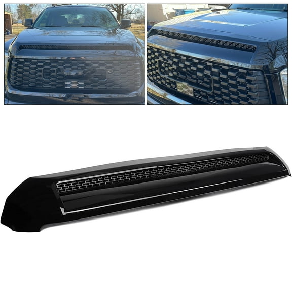 Kojem For 2014-2021 Toyota Tundra Front Upper Grille Hood Scoop Platinum Style Hood Bulge Molding Replaces 761800C030 TO1231102 REPT133702