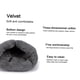 thumbnail image 4 of Cat Pet Cave Cat Cave Bed Cama de gato para gatos Gatitos Perros pequeños Mascotas Eccomum Cojín de felpa, 4 of 7