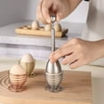 thumbnail image 4 of kkbbma under $5 Egg Openers, Stainless Steel Egg Topper, Egg Shell Cutter Opener Tool, Breakfast Egg Opening Tool, Hard Soft Boiled Egg Opener, Kitchen Egg Preparation Tool, 4 of 5