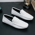 thumbnail image 3 of Big Size Men's Casual Loafers Slip On Leather Shoes Comfortable Lightweight Driving Shoes Male Moccasins Classic Penny Loafer Flats Boat Shoes Outdoor Walking Shoes, 3 of 9
