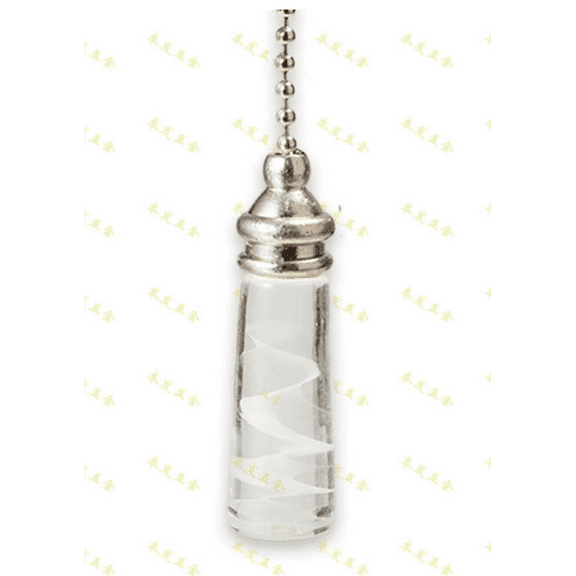 Ceiling Fan Pull Chain: Ceiling Fan Chain Extender With Crystal Glass Pendant Pull Extension Decorative Replacement For Light Fixtures