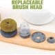 thumbnail image 2 of Soap Dispensing Palm Brush, Pot Washing Brush, Multifunctional Cleaning Brush with Detergent, Steel Wire Ball Automatic Liquid Addition (A), 2 of 4