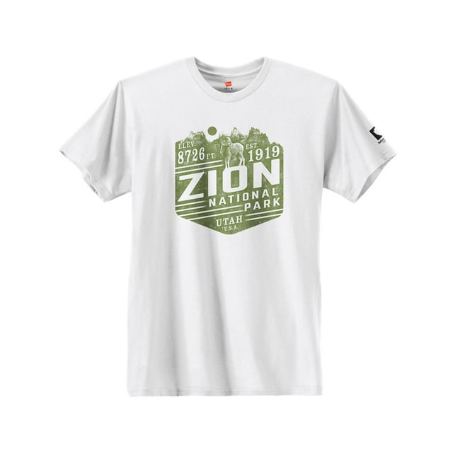 Hanes T-Shirt Graphique pour Hommes, G, Zion/blanc