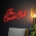 thumbnail image 3 of Handmadetneonsign Custom The Couch Club Neon Sign, Custom Quote LED Light, Name Neon Light, 3 of 5