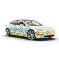thumbnail image 6 of Rwraps Multicolored Mosaic Rainbow Floors Gloss Vinyl Film Wrap 59in x 6ft Vinyl Vehicle Car Film, 6 of 9