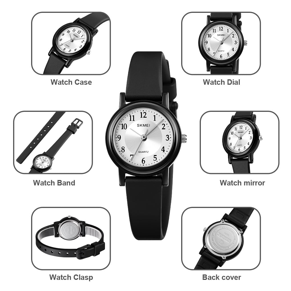 SKMEI Womens Watch, Waterproof Sport Watch for Women Fashion Simple Exquisite Gift Watch, Gold