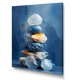 thumbnail image 2 of Designart "Peaceful Blue Stone Simplicity" Spiritual Stone Canvas Art Print, 2 of 7
